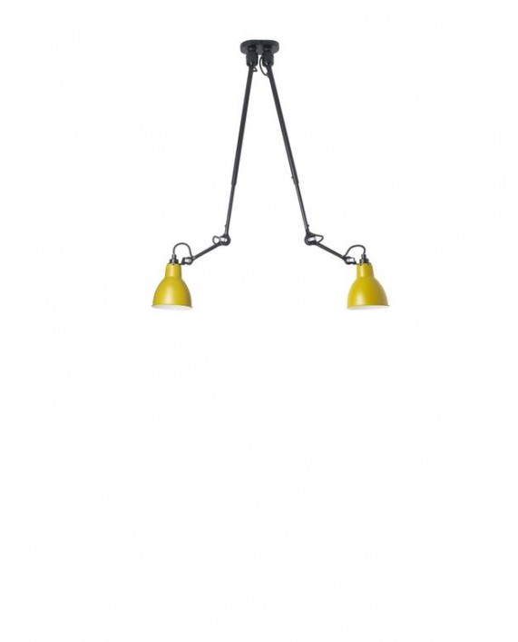 Lampe Gras 302 Double Wall Light Black Body